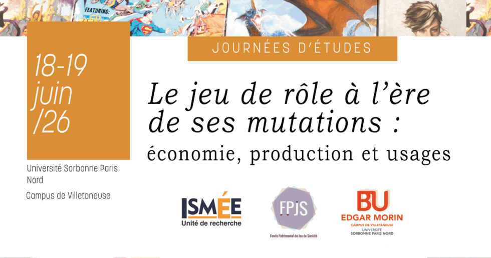 Journées d'études : Le jeu de rôle à l’ère de ses mutations : économie, production et usages>